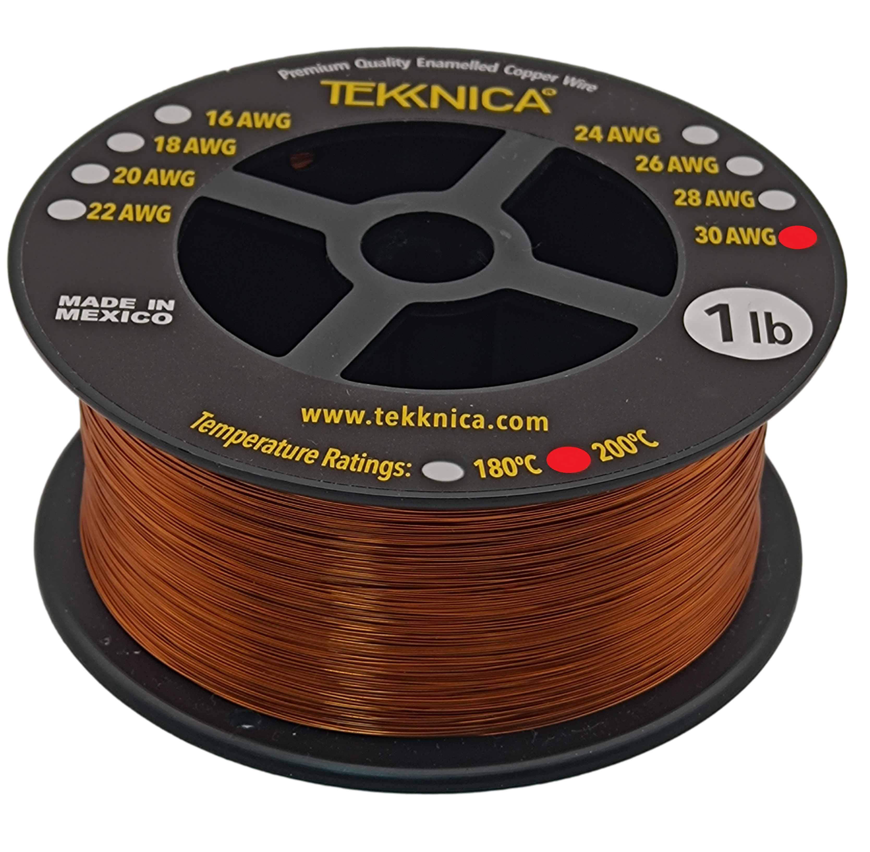 30 Gauge Insulated Magnet Wire, 1/4 Pound Roll (785' Approx