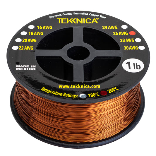 ENAMELLED MAGNET WIRE, 100% PREMIUM COPPER WIRE, 1LB, 26AWG.  **Buy 2 or more, Get 5% OFF