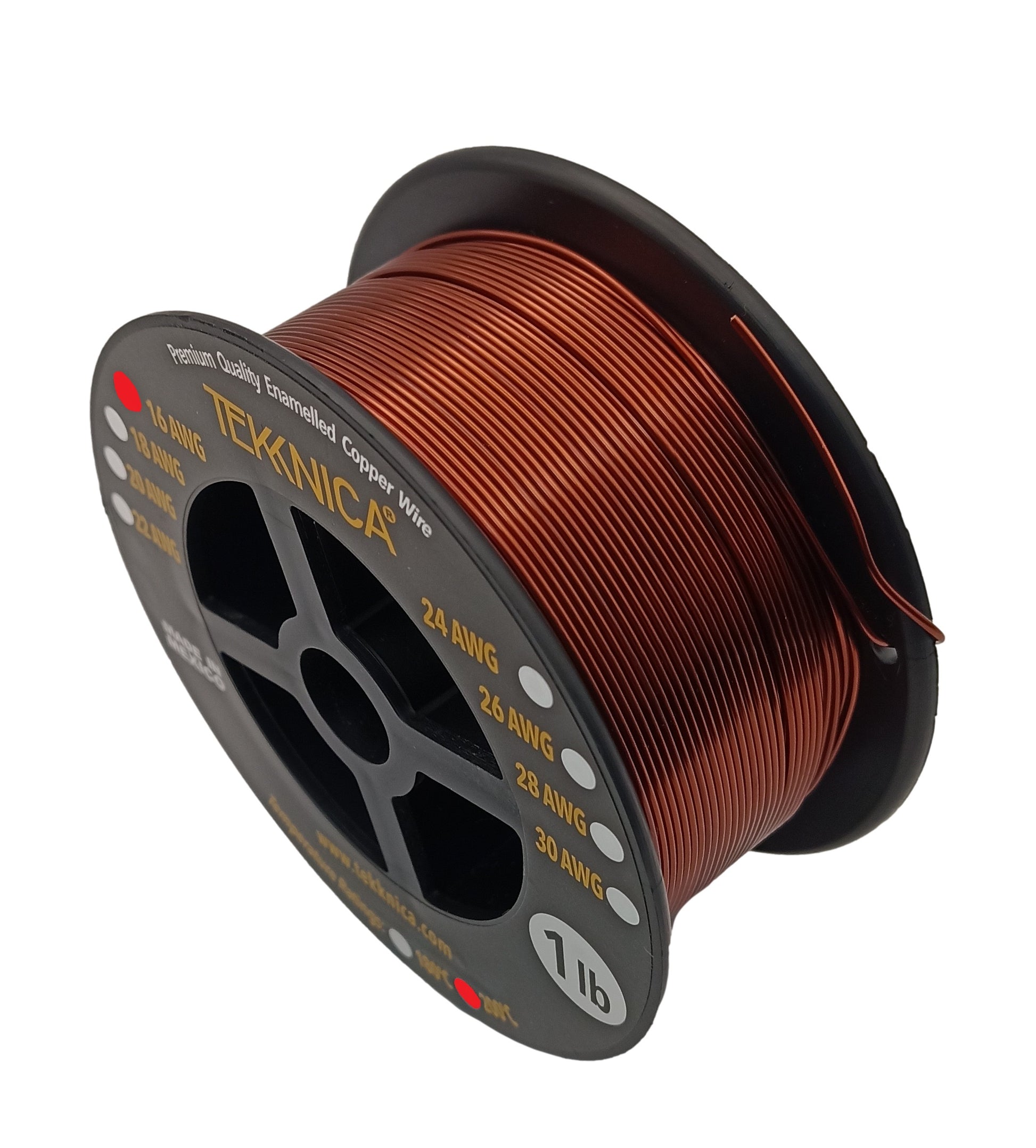 Magnet wire 1Lb Spool of 16 AWG Magnet Wire (MW-36AWG-1)